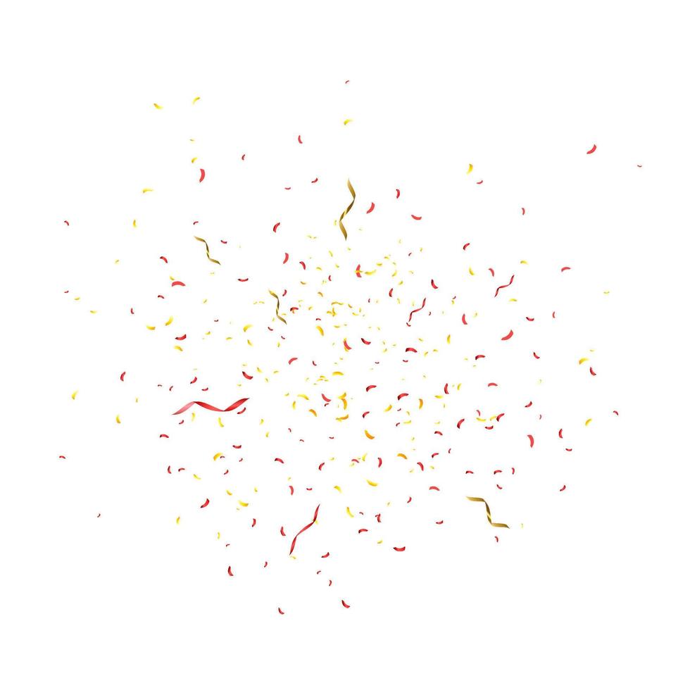 Colorful confetti isolated. Festive vector background