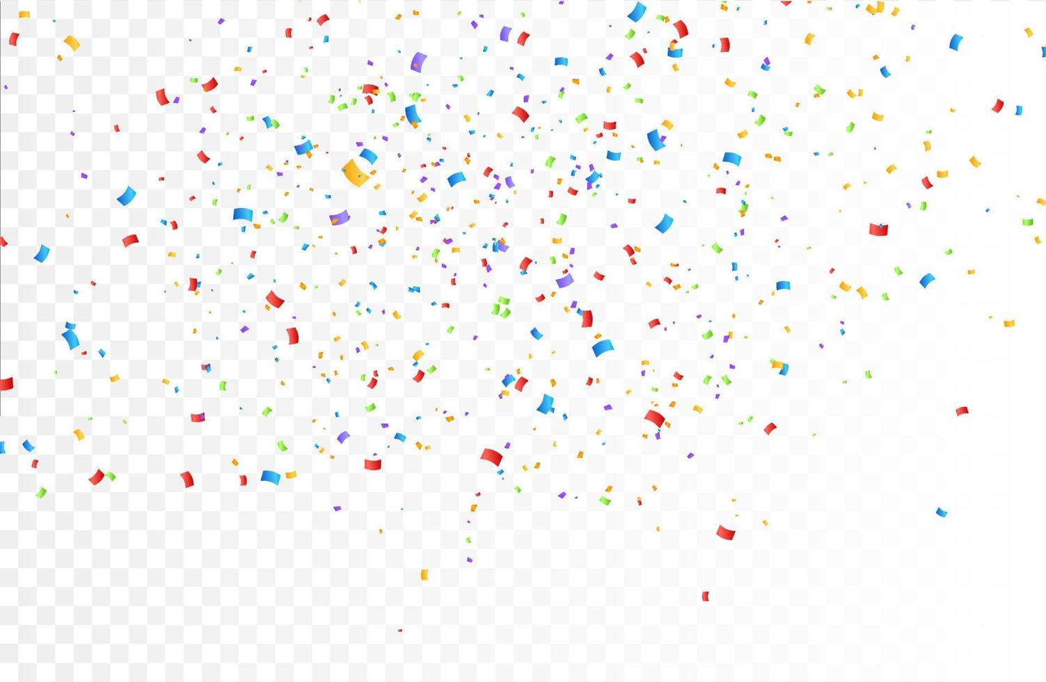 Colorful bright confetti background. Confetti burst. Festive vector illustration