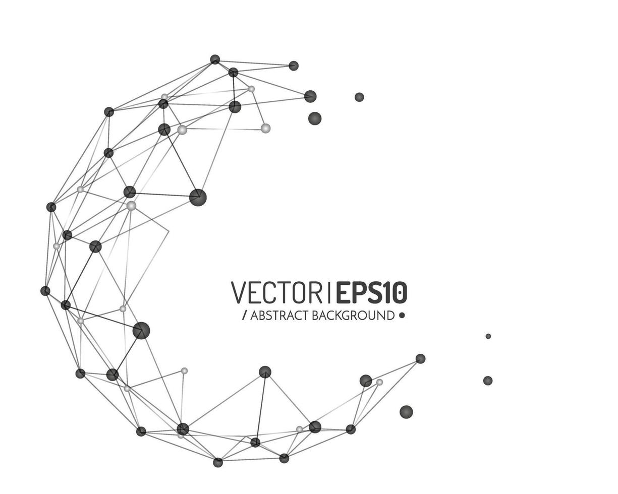 Geometric vector background for business or science presentation.