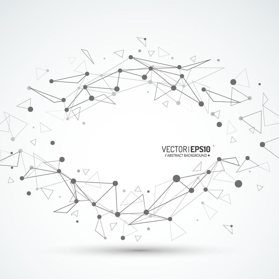 Geometric vector background for business or science presentation.