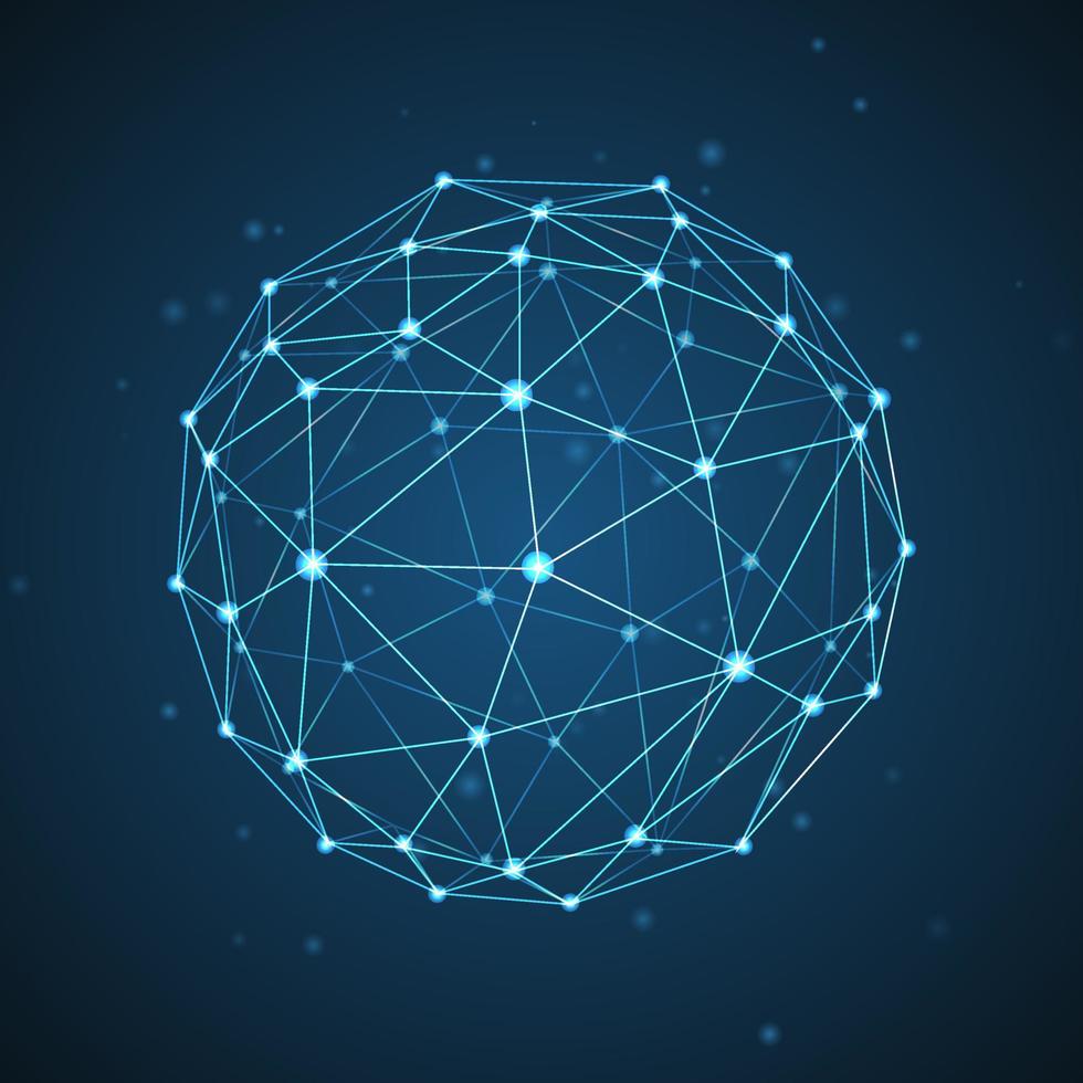 Geometric vector background for business or science presentation.