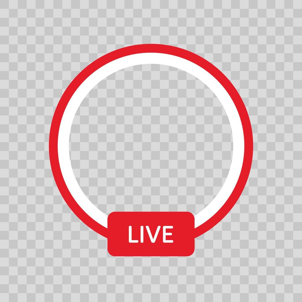 Live Streaming Symbols. vector