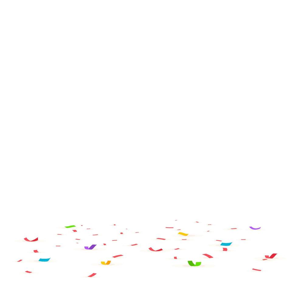 Confetti background. Falling confetti, birthday vector illustration