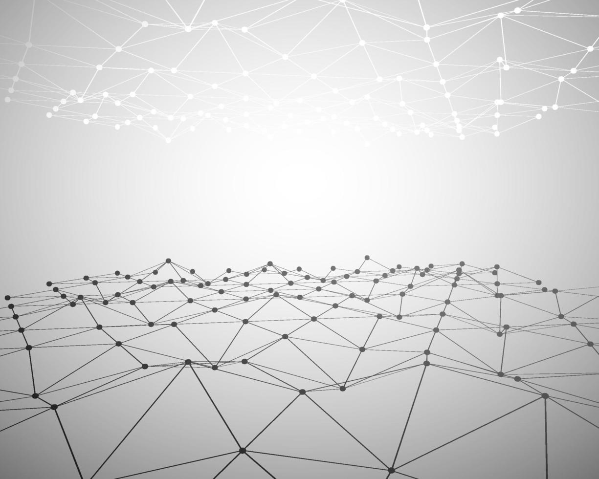 Vector technology concept. Connected Lines and dots. Network sign