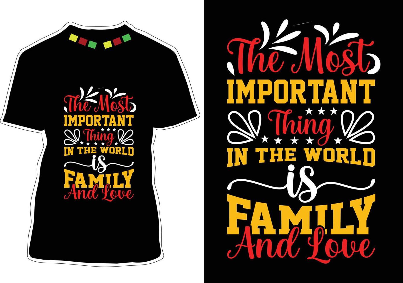 Family Quotes T-shirt Design vector