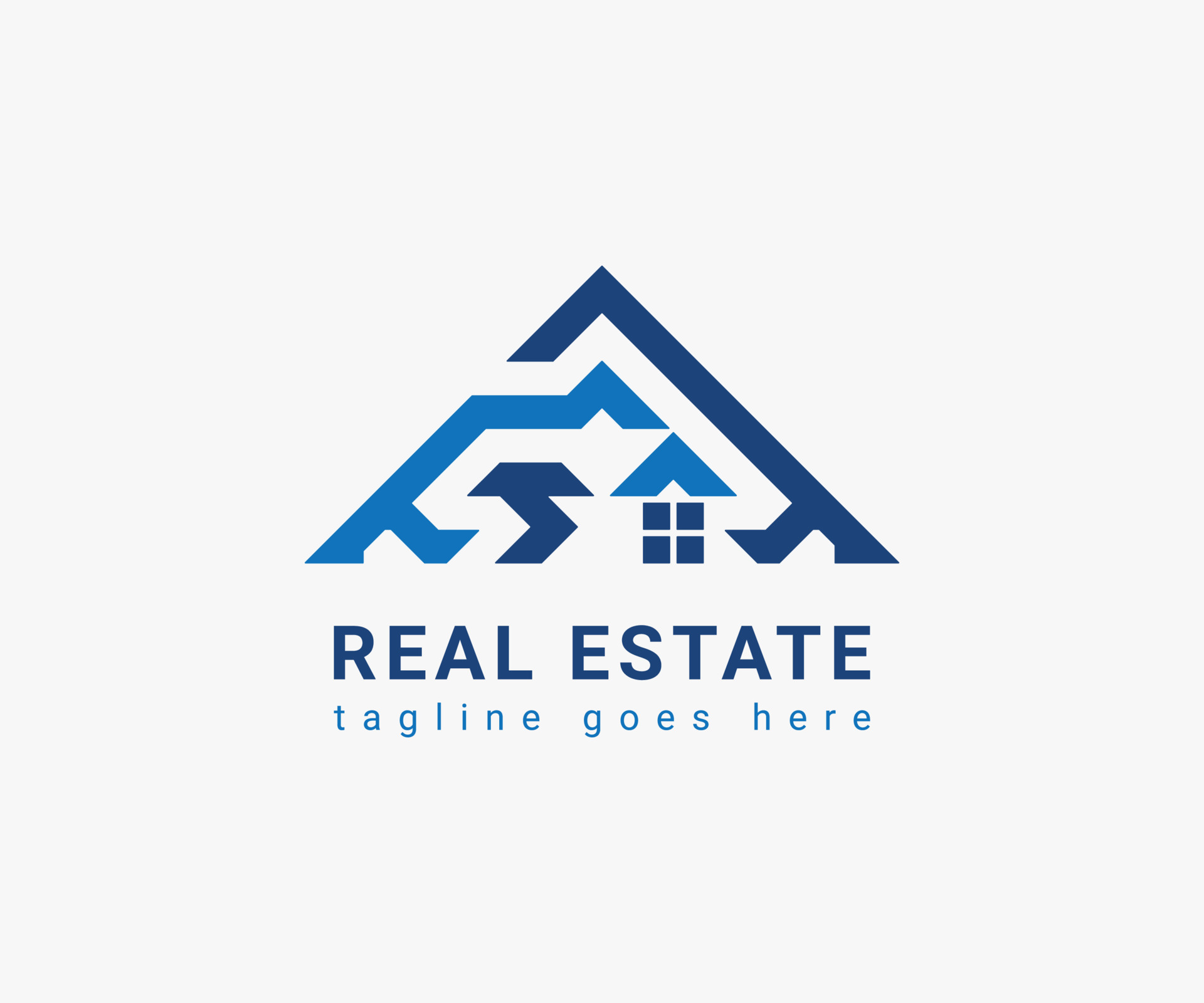 Real estate logo design for business. Logo design for house, home
