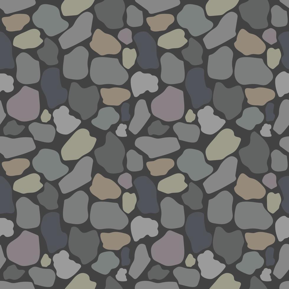 piedras guijarro de patrones sin fisuras. estilo de piedra natural en bruto. Fondo de mosaico geométrico transparente de vector. diseño para piso, fondo, pared, textura, papel tapiz. ilustración vectorial abstracta. vector