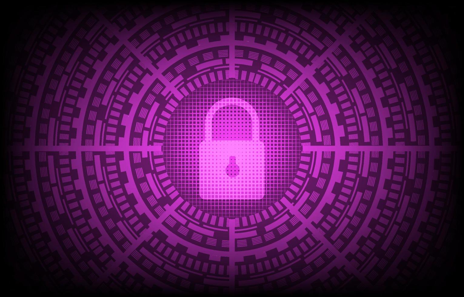 Cyber security technology concept. Shield with keyhole icon personal data. Abstract cyber security network digital technology background. Protection mechanism and system privacy. Vector illustration.