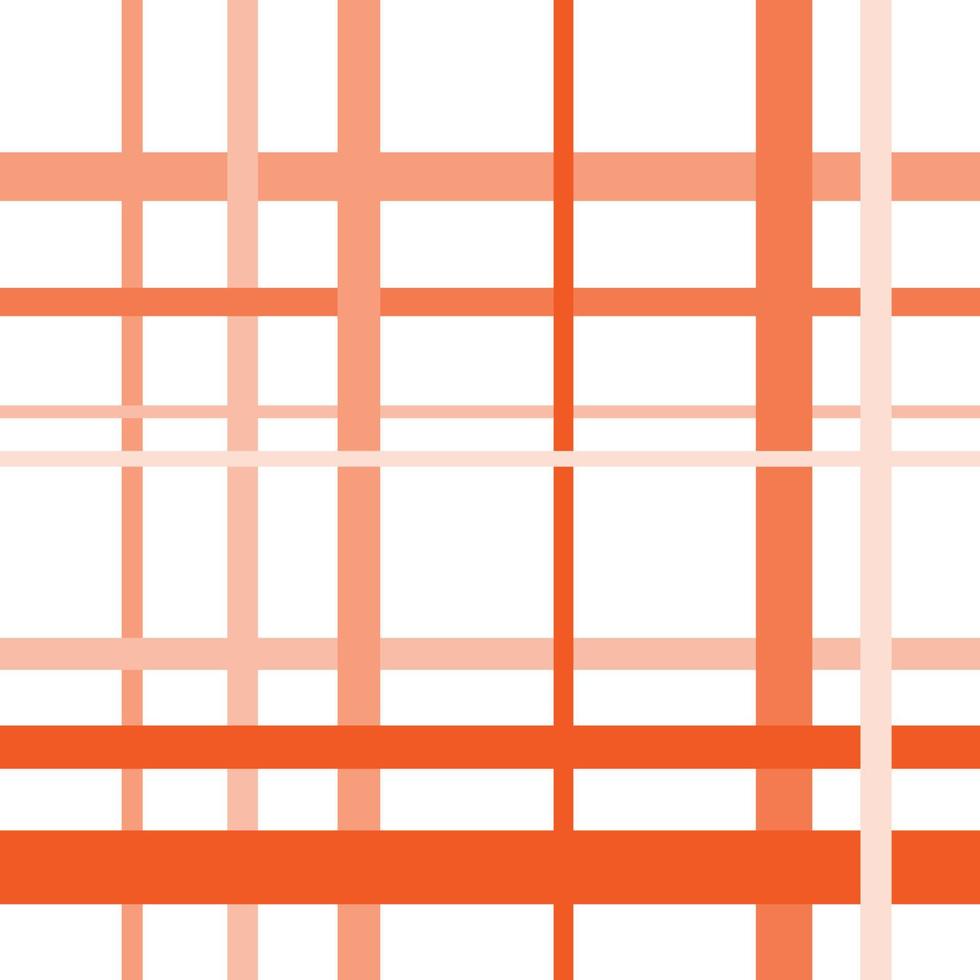 Stripes pattern fabric madras minimal folk print vector. Scottish tartan plaid fabric line orange seamless patterns. Geometric motif vintage retro modern style. Design for textile fabric wallpaper. vector
