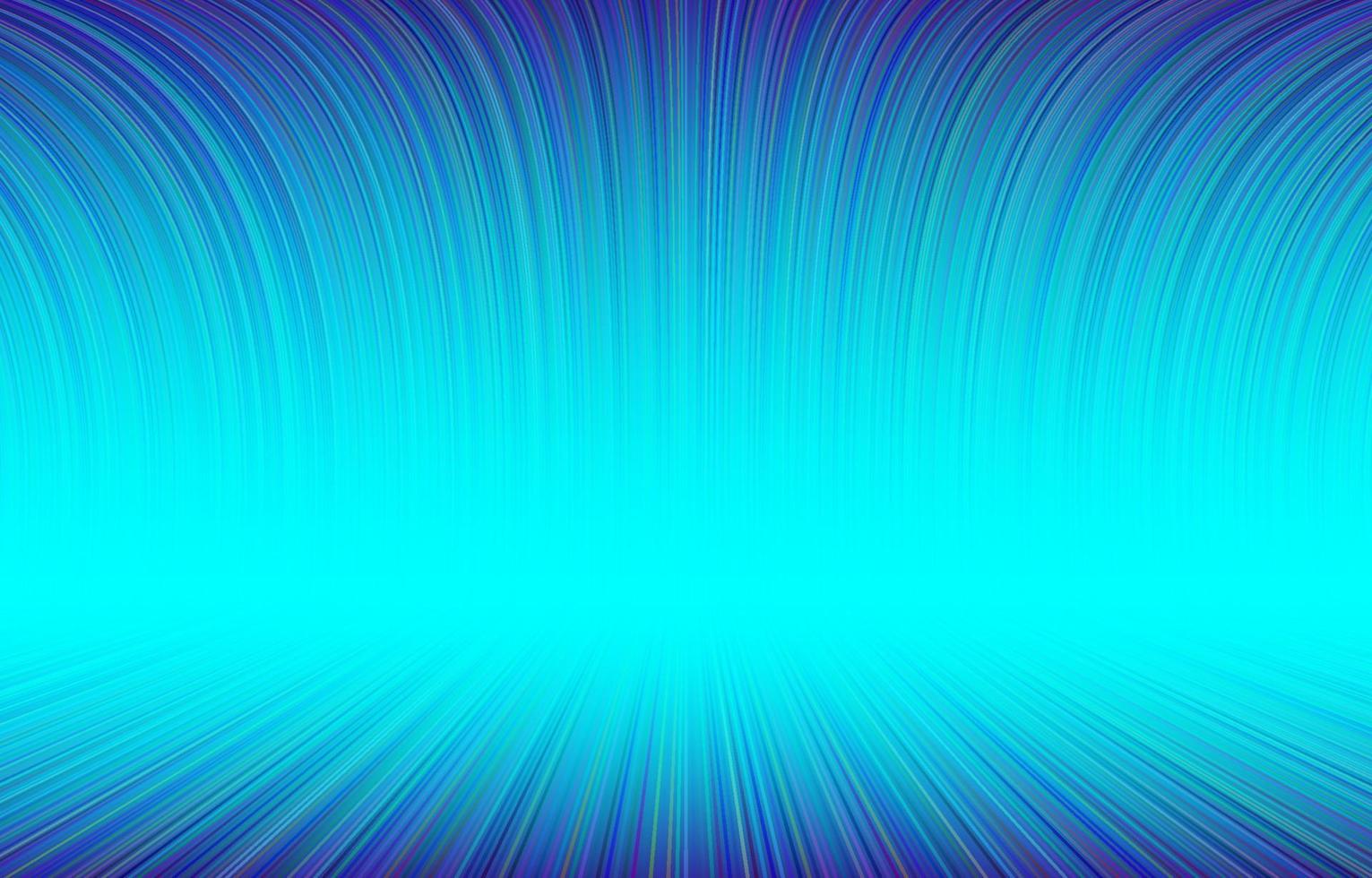 Abstract blue green spectrum stripes curve line on blue background. Design for wallpaper, backdrop, pattern, texture, background, textile, wrapping, clothing, art print. Vector illustration.