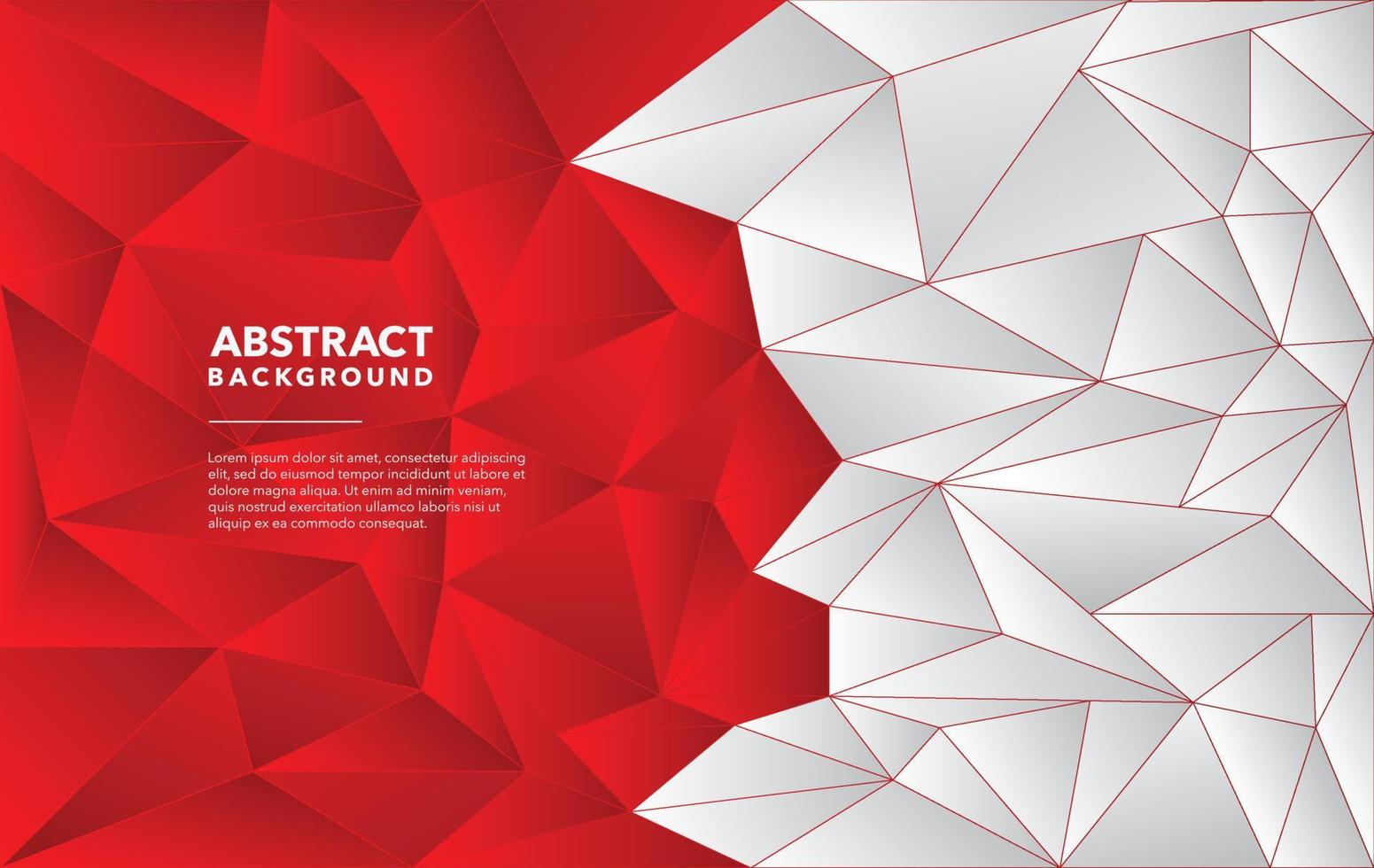 red white modern abstract background design vector