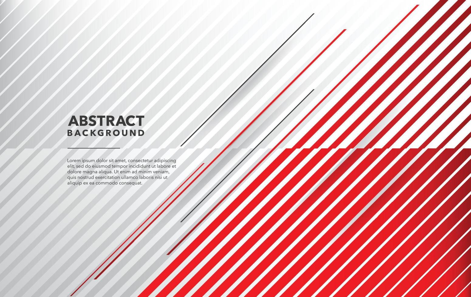red white modern abstract background design vector