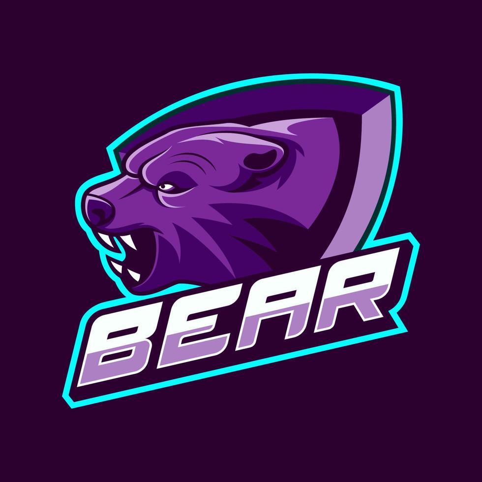 Bear mascot logo good use for symbol identity emblem badge and more vector