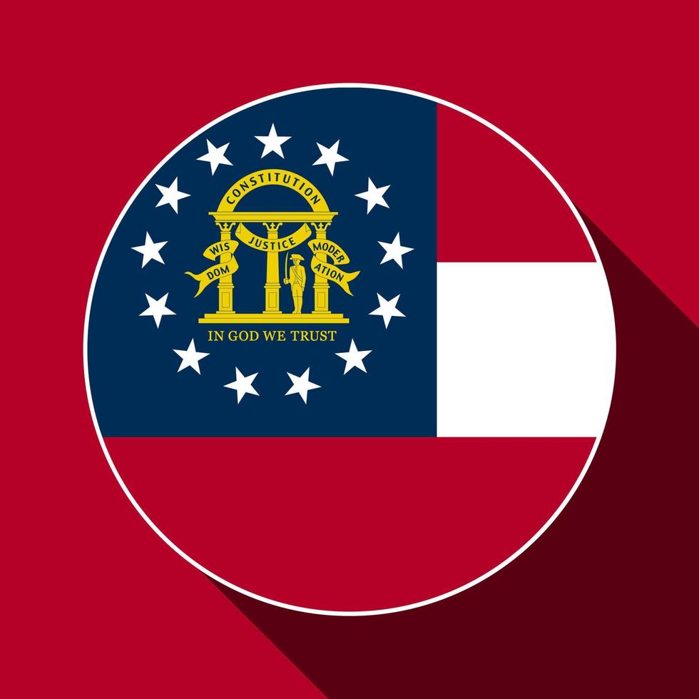 bandera del estado de georgia. ilustración vectorial vector