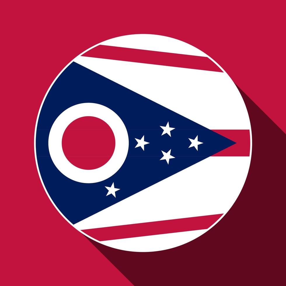 Ohio state flag. Vector illustration.