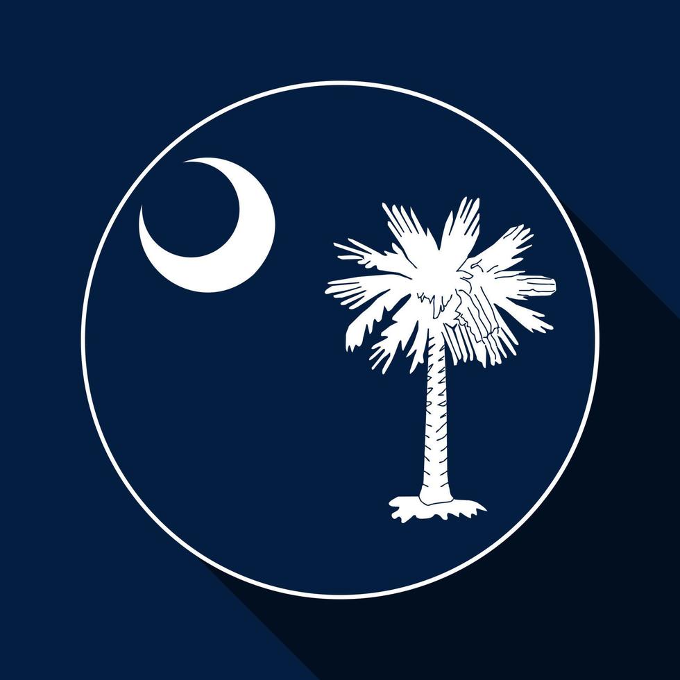 South Carolina state flag. Vector illustration.