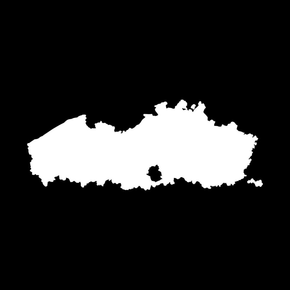 Flanders region map, Belgium. Vector illustration.