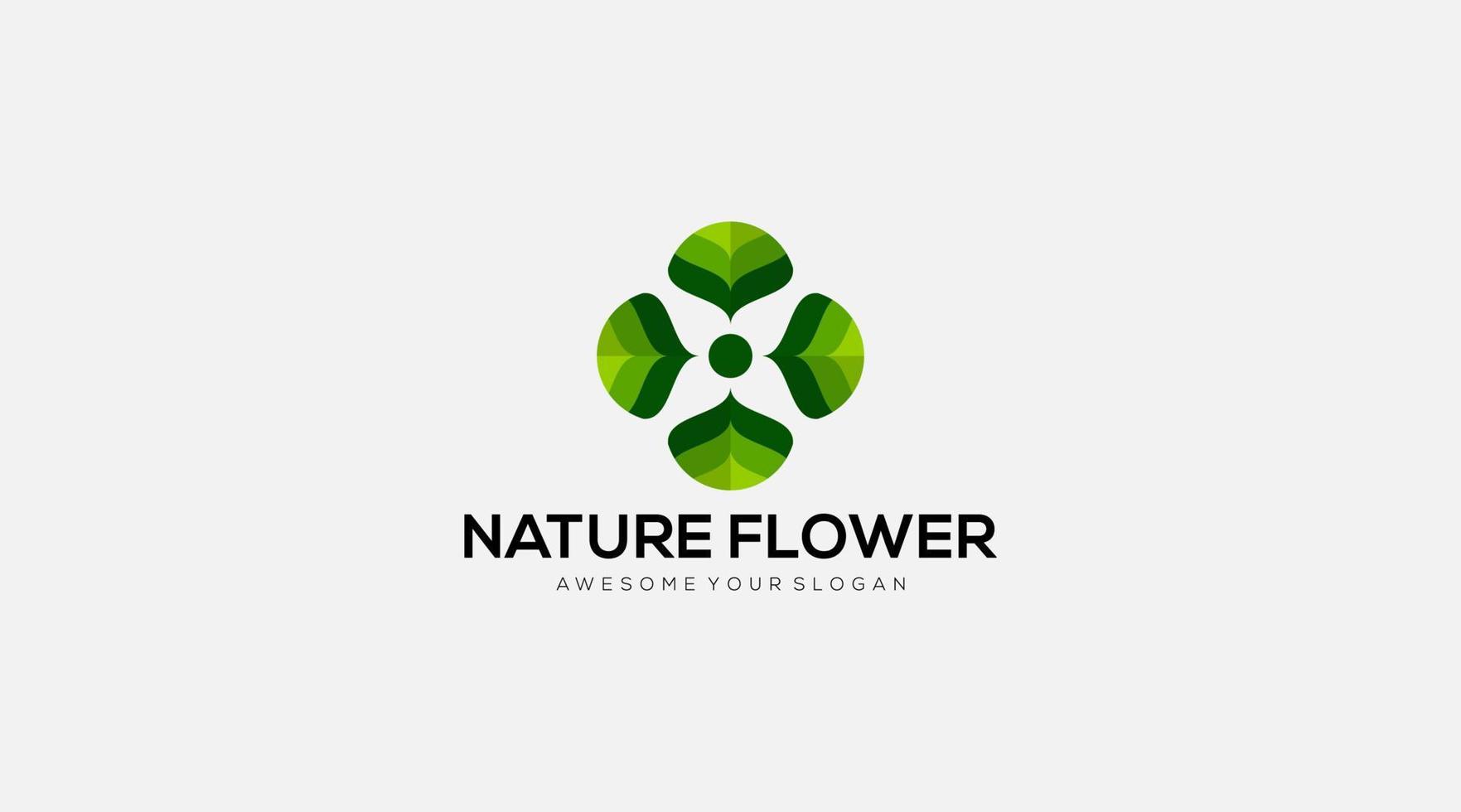Nature Flower Logo design Template illustration vector