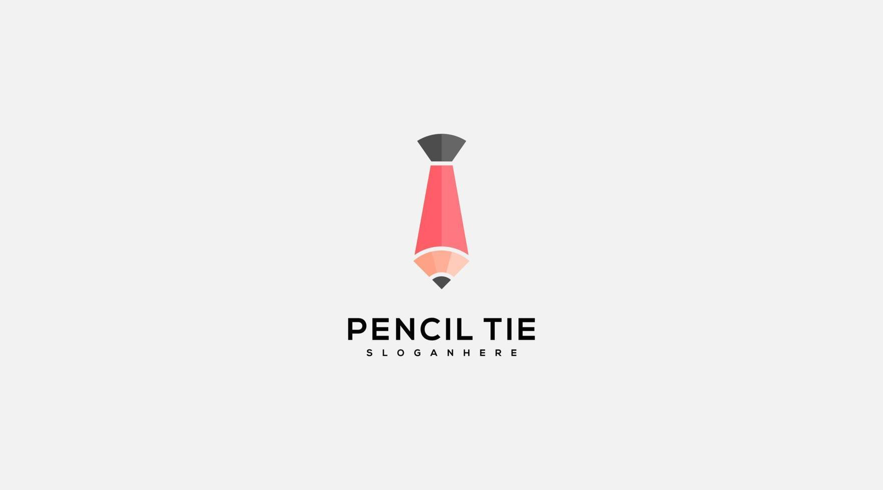 Abstract Vector of Pencil Tie Logo design