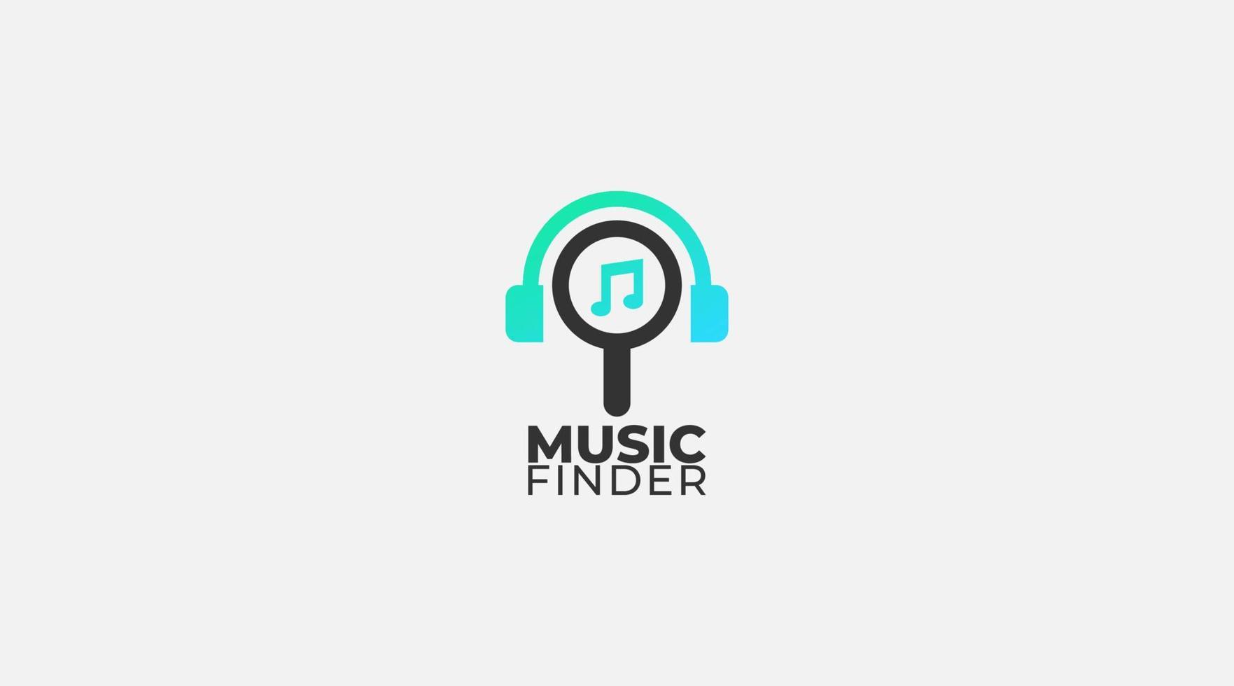 Find music logo design template vector