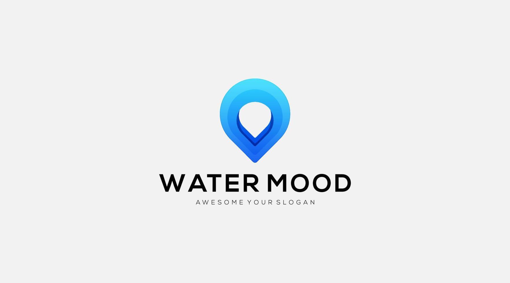 Creative Water Drop Logo design vector template