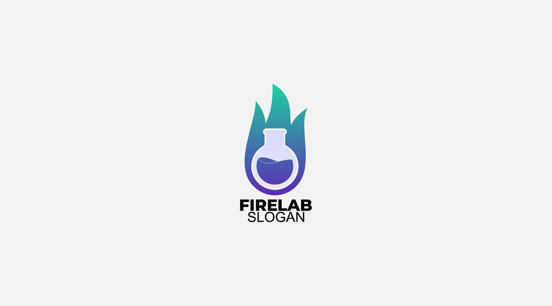 Vector fire labs logo design template