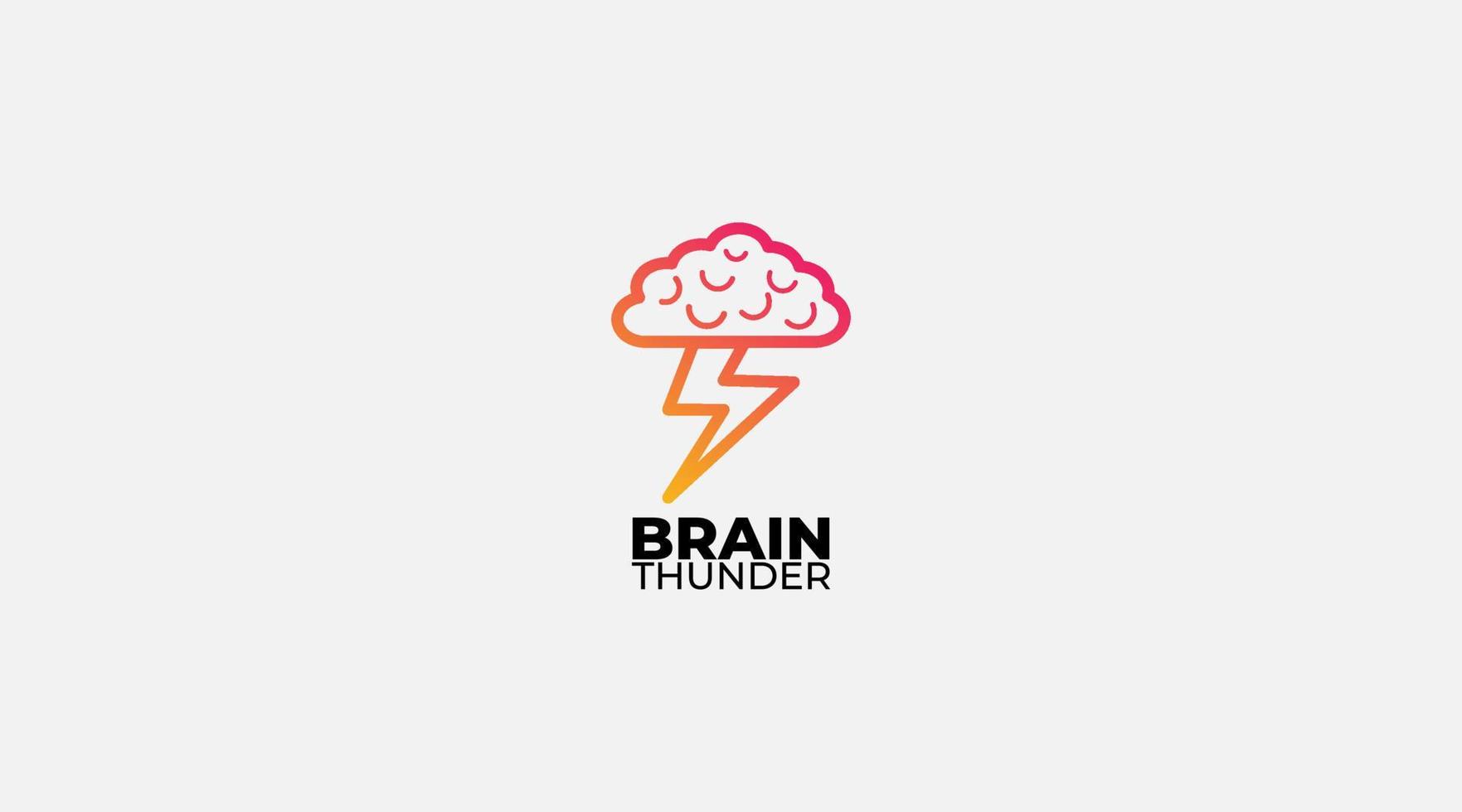 Lightning cloud logo icon. Storm cloud logo template vector