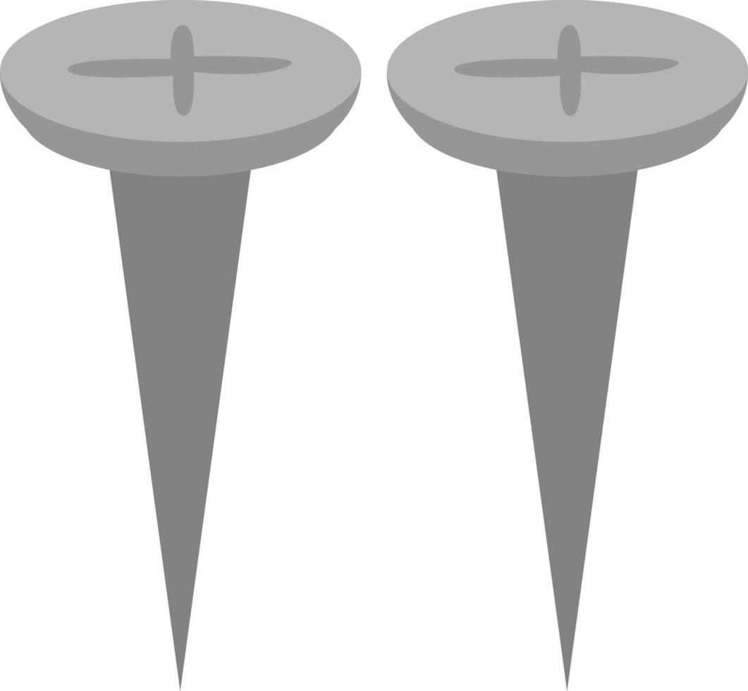 clavos de instrumentos, icono, vector sobre fondo blanco.