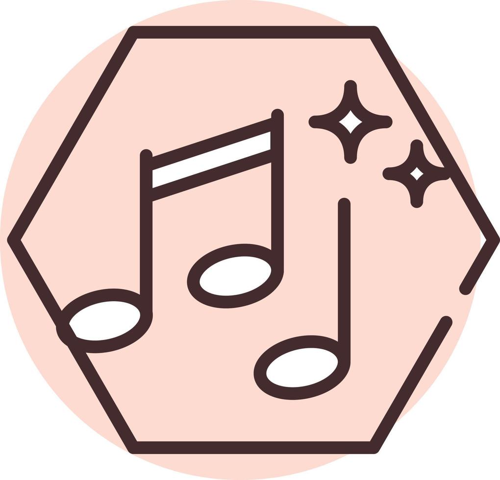 arte musical blockchain, icono, vector sobre fondo blanco.