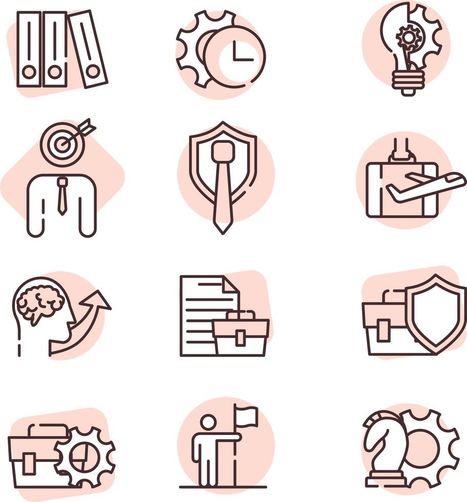 Team work icon set, icon, vector on white background.
