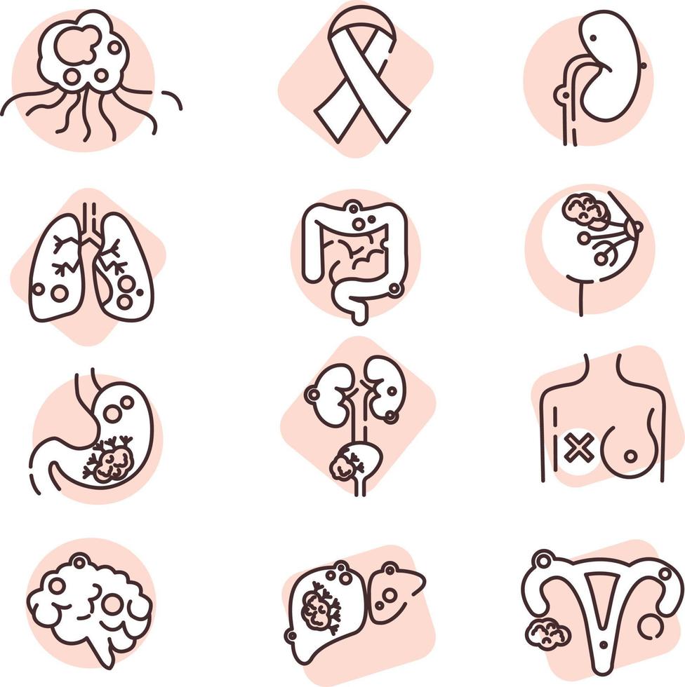 Medical icon set, icon, vector on white background.