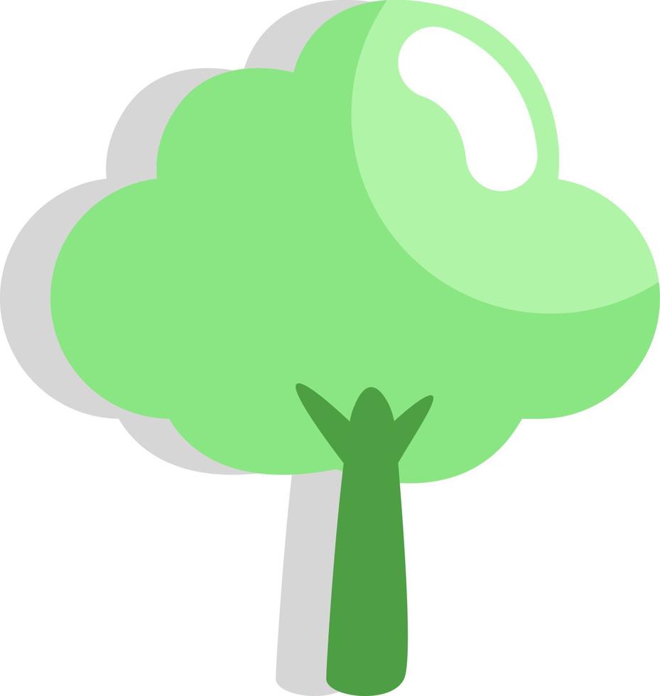 Árbol de ecología, icono, vector sobre fondo blanco.