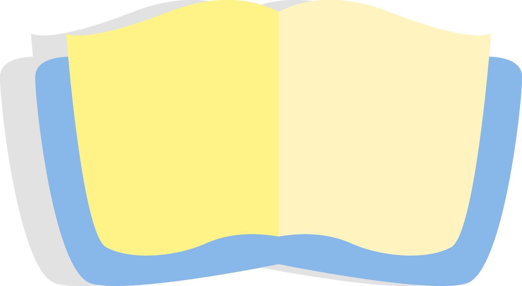 School book, icon, vector on white background.