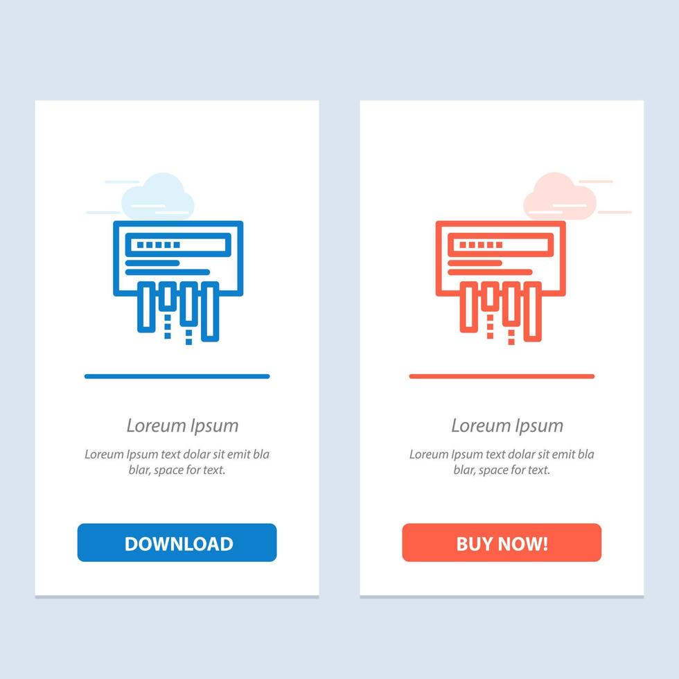 Receiver Router Wifi Radio  Blue and Red Download and Buy Now web Widget Card Template vector