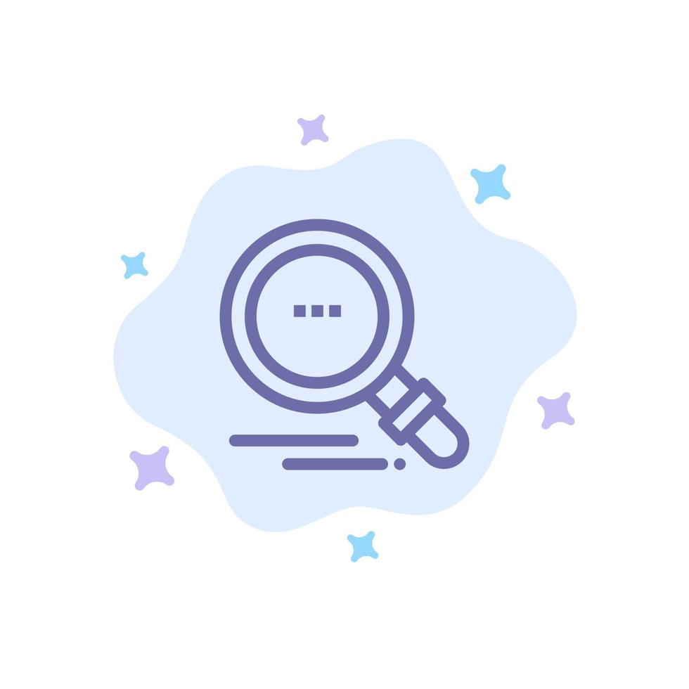 Search Find Motivation Blue Icon on Abstract Cloud Background vector