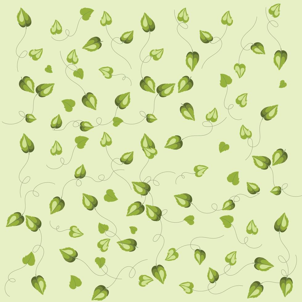 Leaf cutout illustration for backdrop, fabric print and wallpaper vector