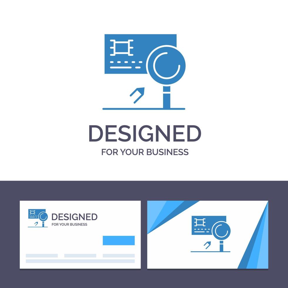 Creative Business Card and Logo template Analysis Banking Card Detection Fraud Vector Illustration