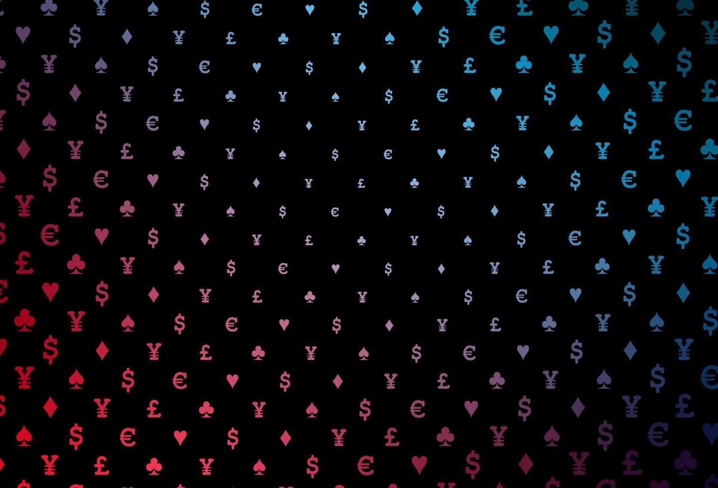 Dark blue, red vector layout with elements of cards.