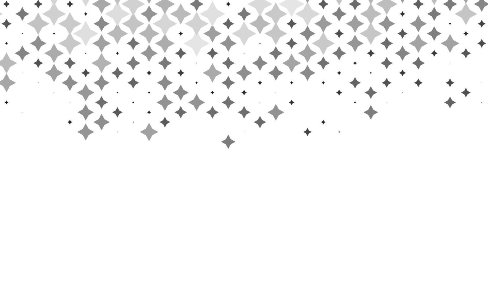 Light Silver, Gray vector texture with beautiful stars.