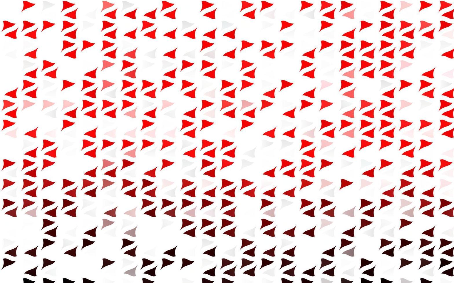 textura de vector rojo claro en estilo triangular.