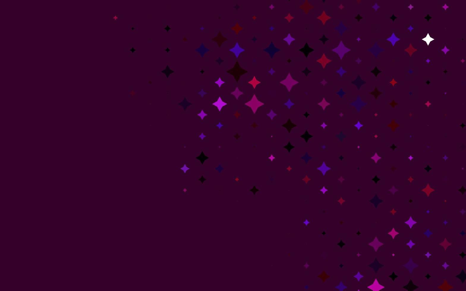 Light Purple vector template with sky stars.