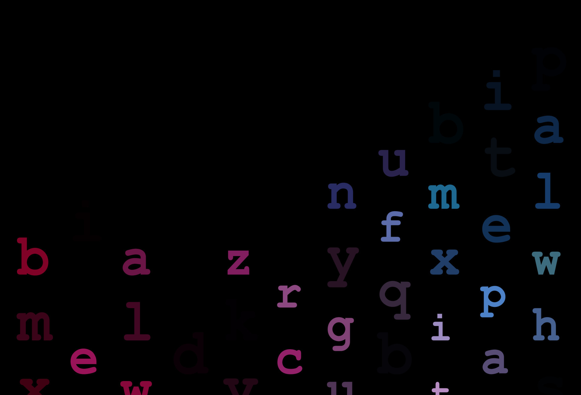 Dark blue, red vector cover with english symbols. 15263326 Vector Art