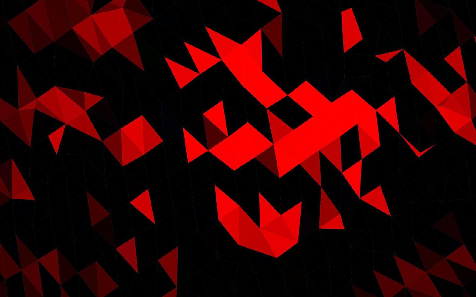 Light Red vector triangle mosaic texture.