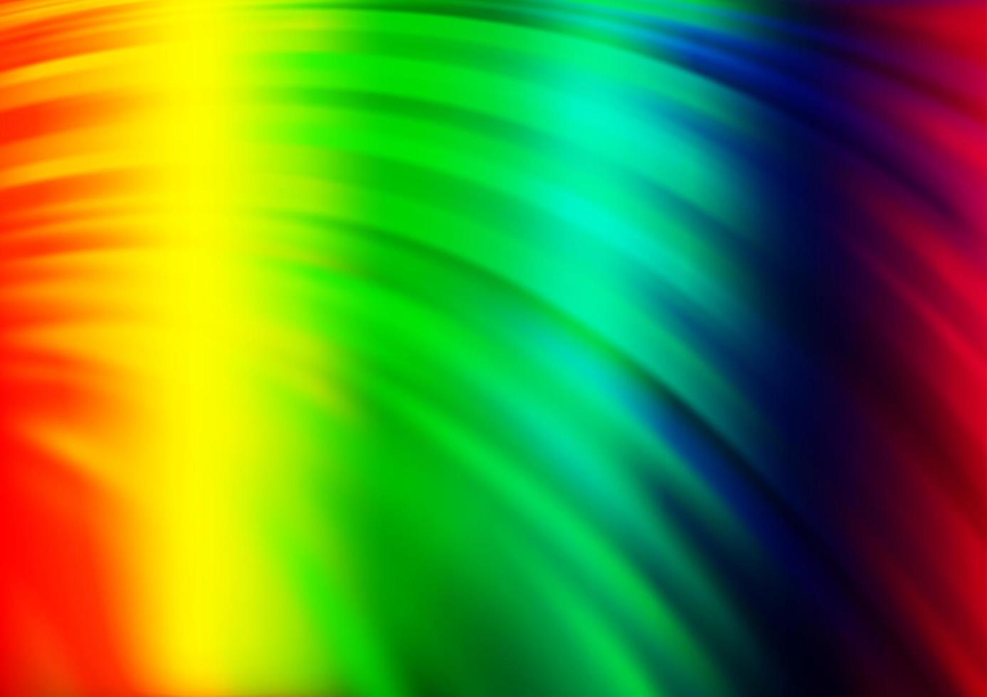 Fondo de vector de arco iris multicolor claro con formas de burbujas.