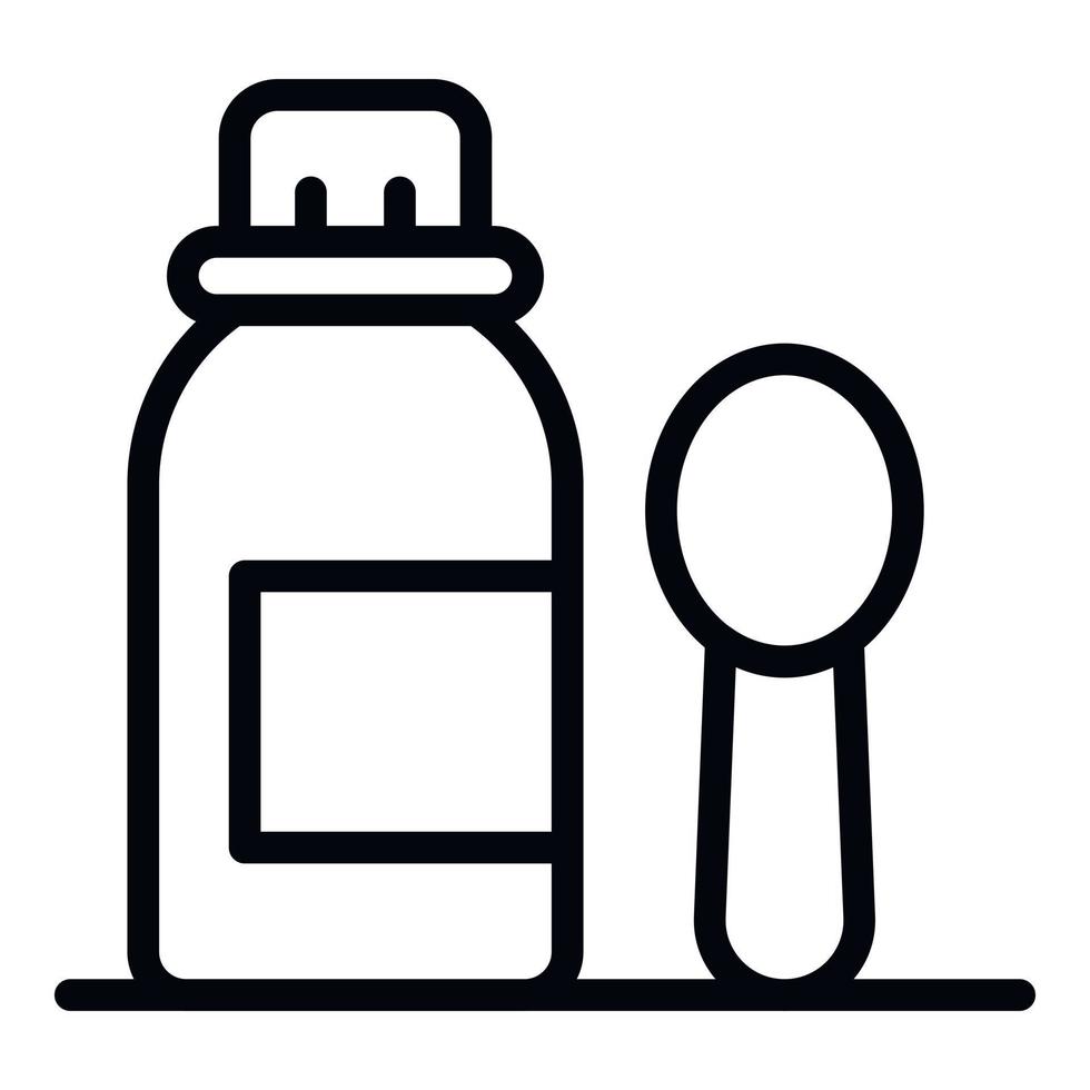 Mixture syrup icon, outline style vector