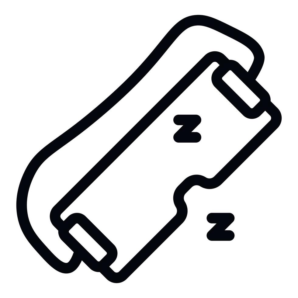 Flight sleep mask icon, outline style vector