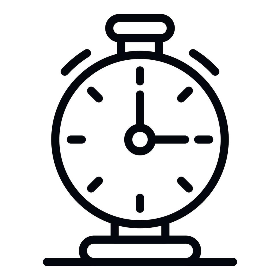 Soccer stopwatch icon, outline style vector