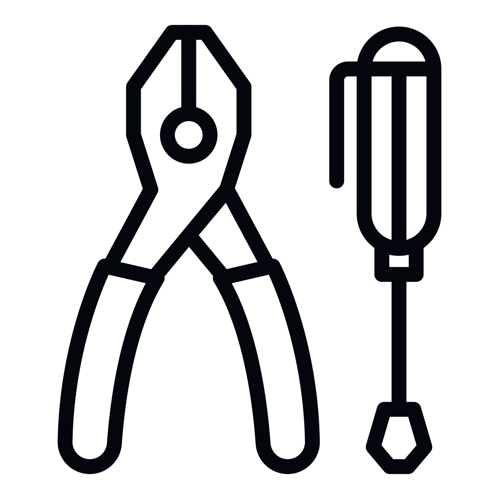 Electrician pliers screwdriver icon, outline style 15264223 Vector Art