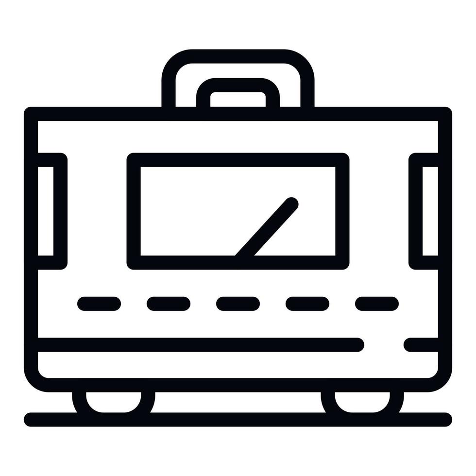 Home electric stabilizer icon, outline style vector