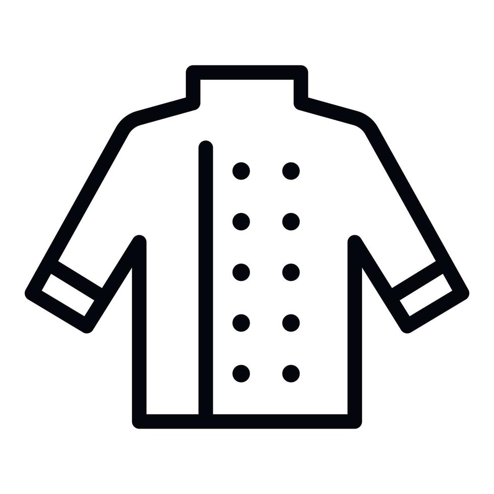 Cooking chef shirt icon, outline style vector
